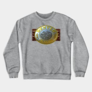 Denver, Colorado Western/Cowboy Belt Buckle Crewneck Sweatshirt